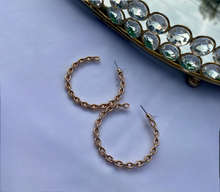 Load image into Gallery viewer, Chain Hoops