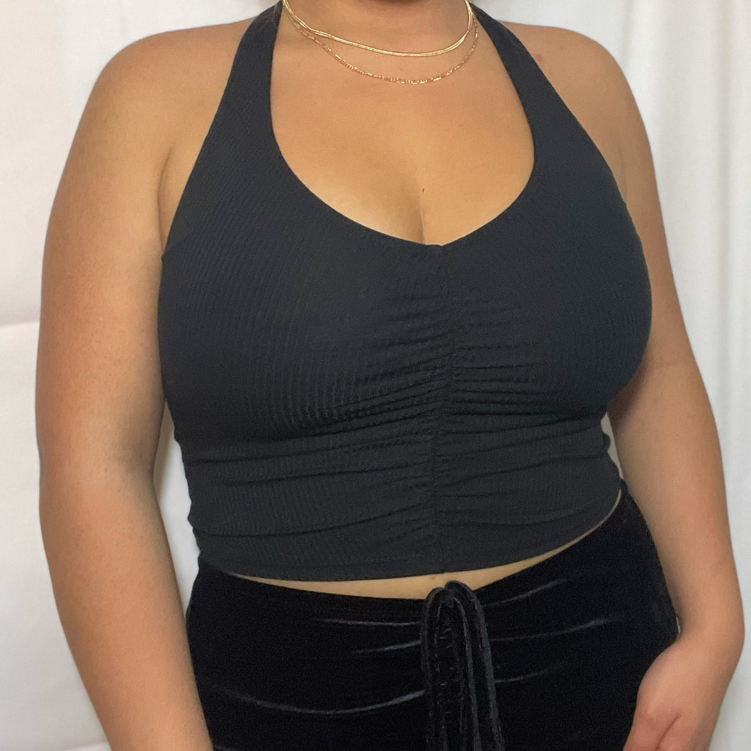 Ribbed Halter Top