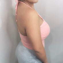 Load image into Gallery viewer, Peach Pink Halter Top
