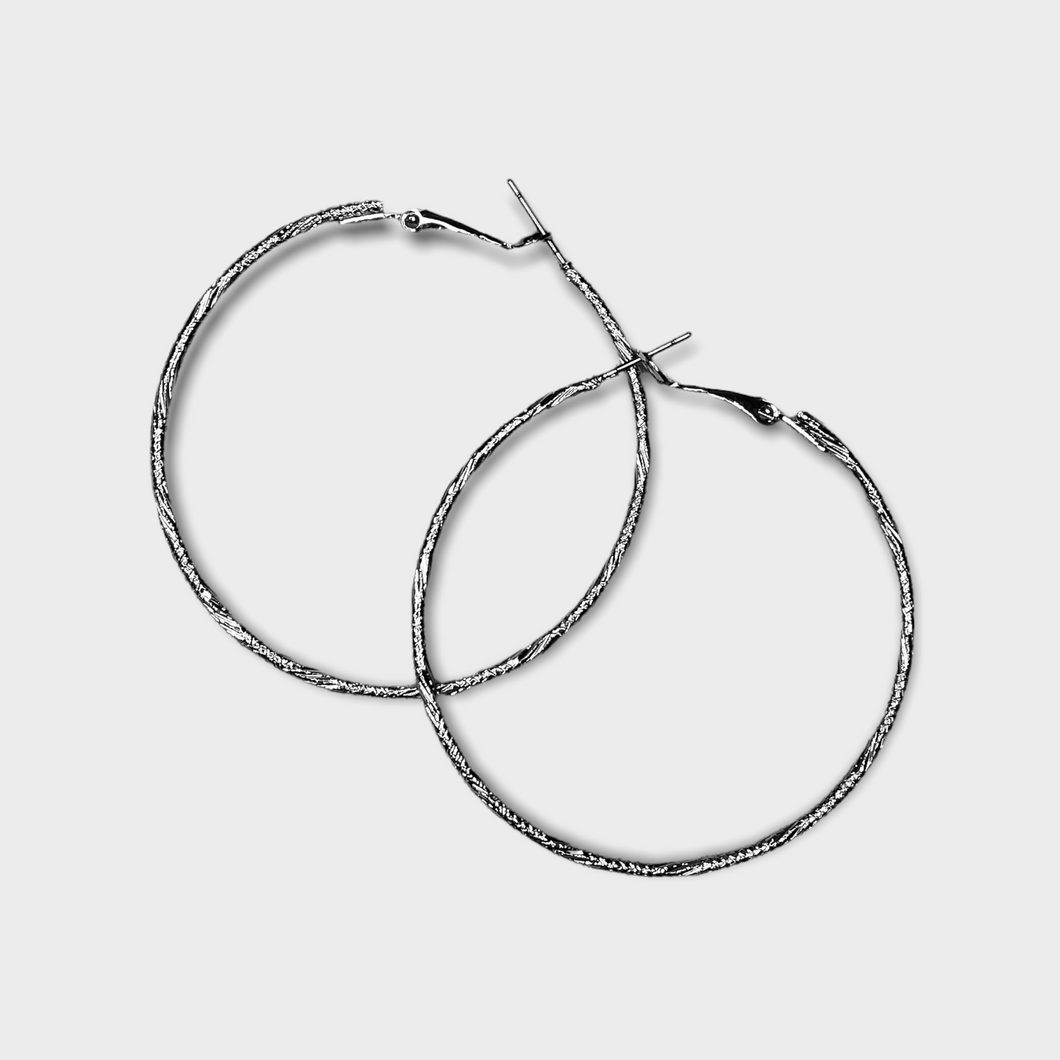 Silver Hoops