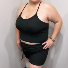 Load image into Gallery viewer, Ribbed Crop Top &amp; Shorts Set
